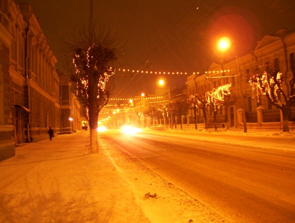 Ryazan bei Nacht (Langzeitaufnahme)