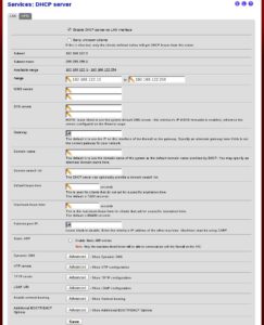 Services DHCP-Server