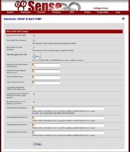 Services uPNP / NAT-PMP