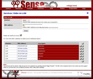 Services Wake-on-LAN