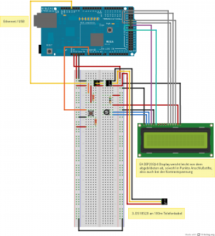 Sensor Project 1-wire 100m Test auf Breadboard