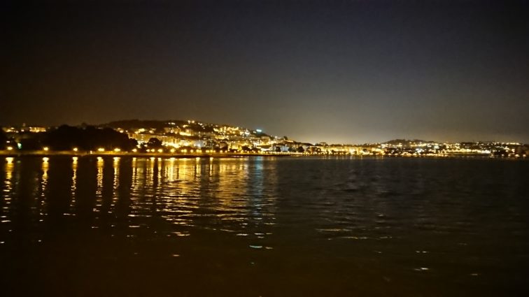 Ria da Coruna bei Nacht