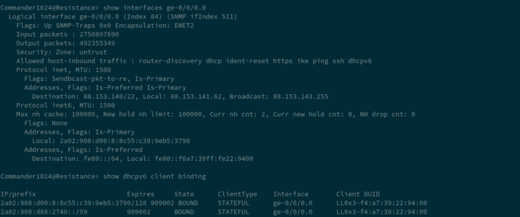 SRX300 WAN config