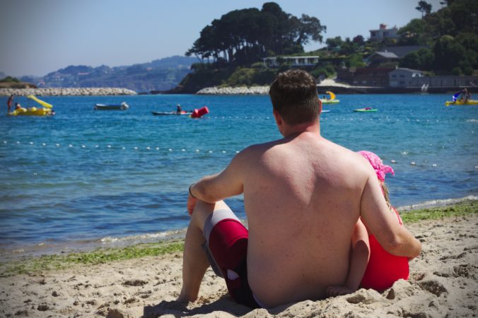 Strandurlaub mit Töchterchen