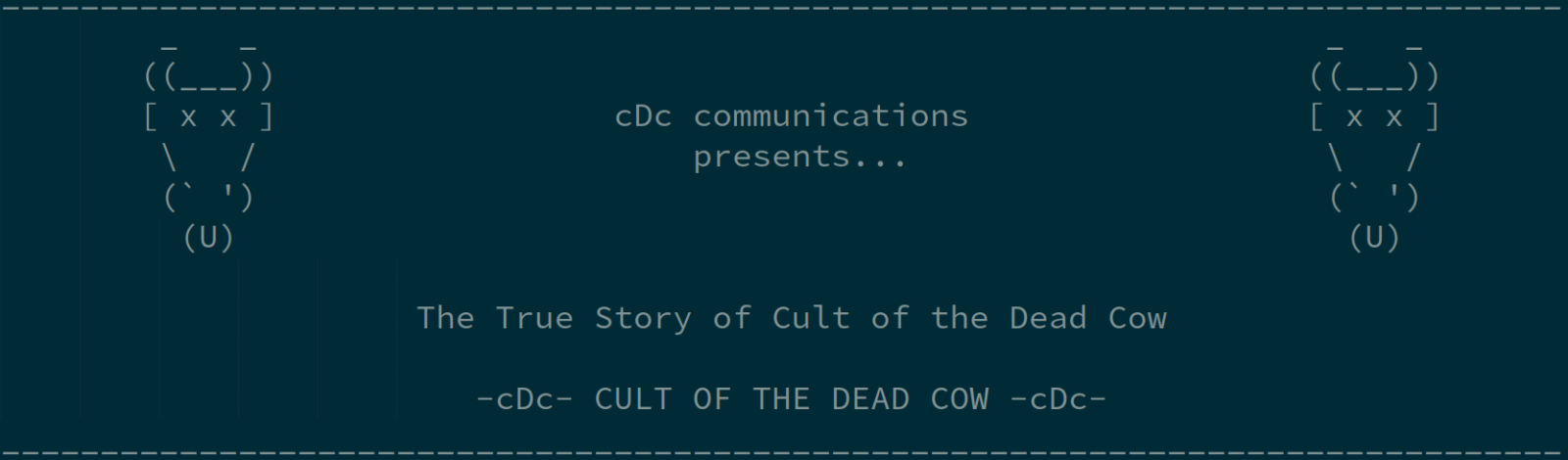 Cult of the Dead Cow header