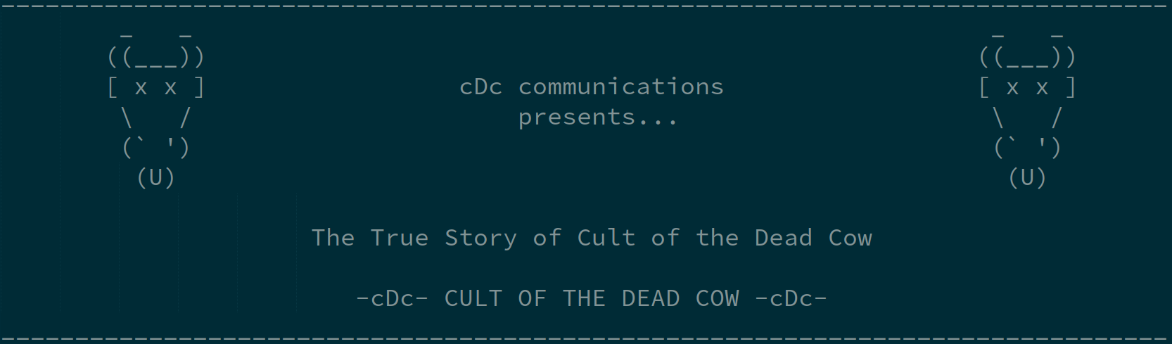 Cult of the Dead Cow header