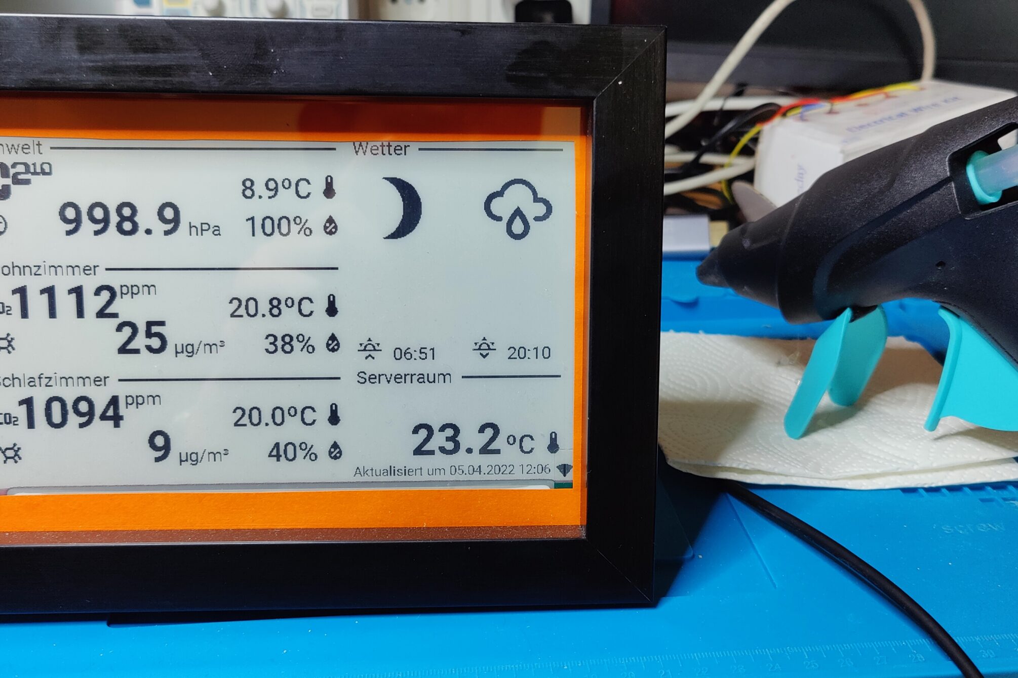 Fertiges, mobiles Informationsdashboard