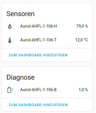 MQTT Sensor im Home Assistant