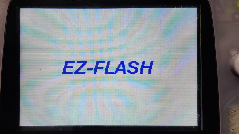 EZ-Flash Boot Screen