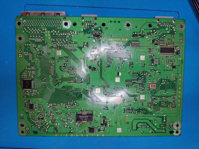 Recapped und gereinigtes PSX PCB (back)