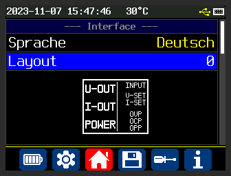 Layout-Einstellungen