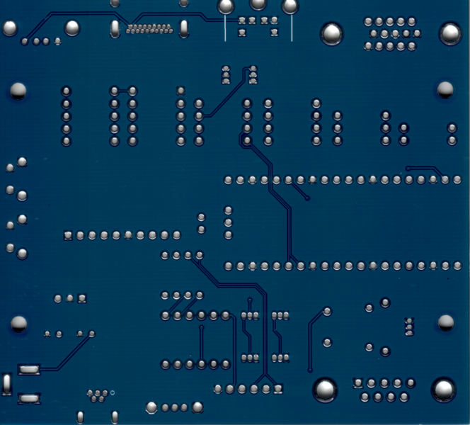 PCB Scan von unten