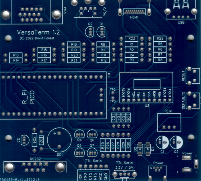 PCB Scan von oben