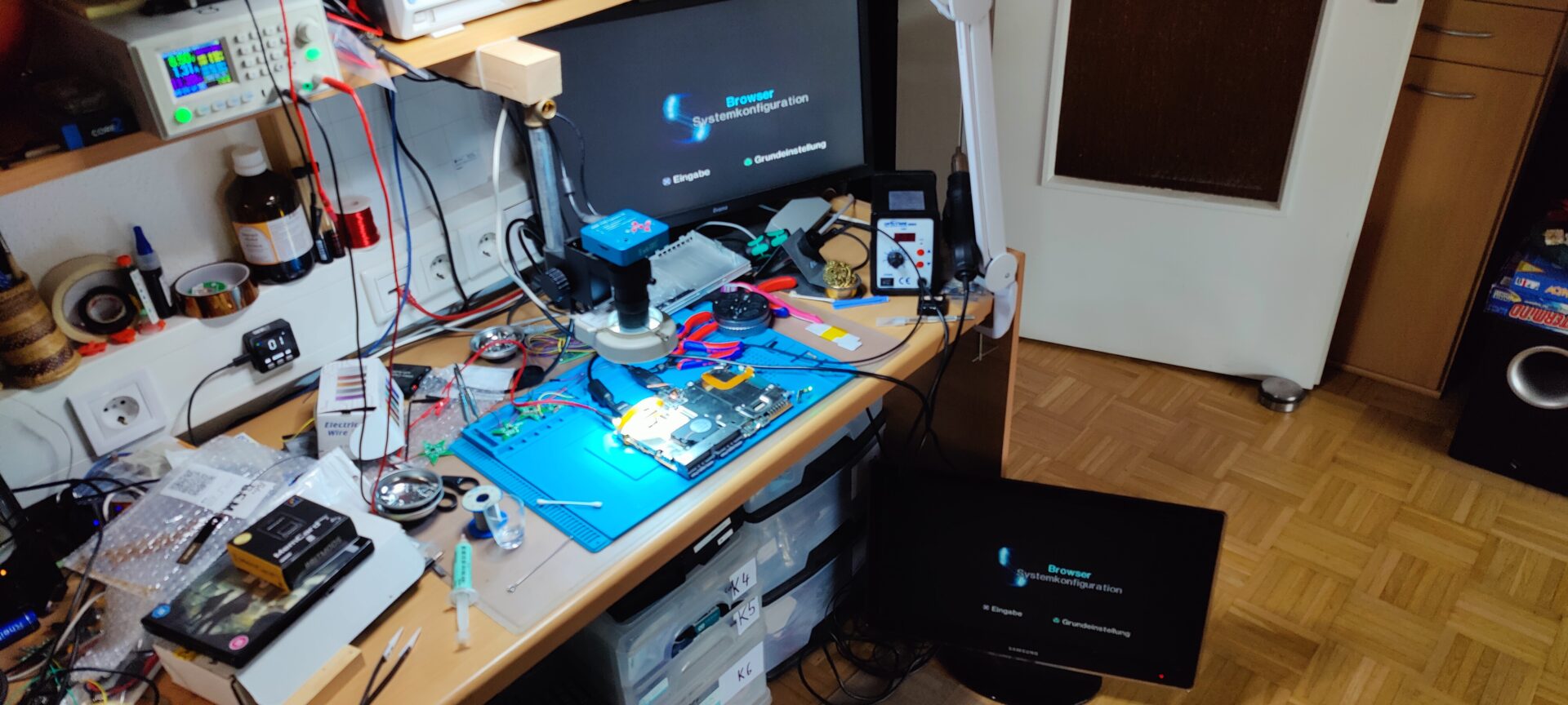 Erster Start der PS2 mit digitaler und analoger Bildausgabe