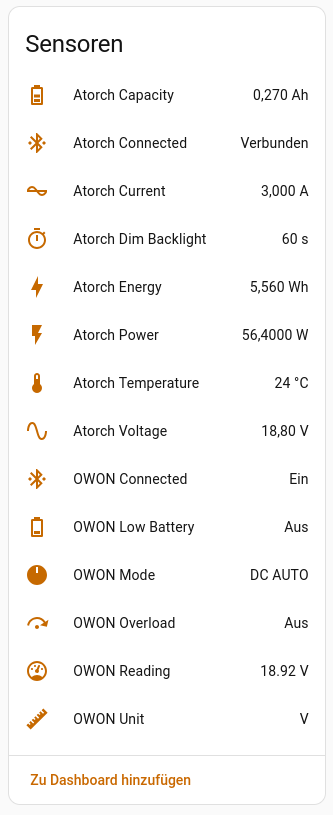 ESPHome Sensoren